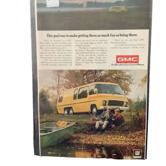 Vintage 1960 GMC GM Motorhome Getting There Ad Advertisement - Picture 2 of 4